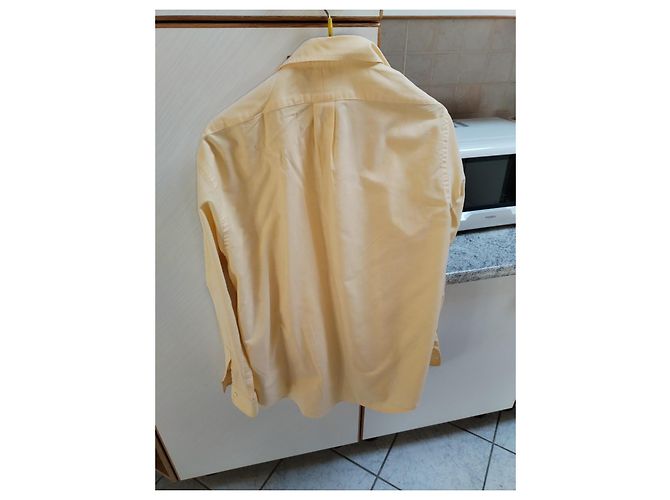 Camicia Polo Ralph Lauren Yarmouth Gialla in Cotone Giallo - vista 3