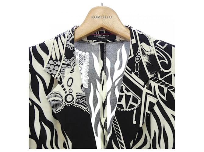 Chaqueta de moda Leonard Negro Blanco - vista 5