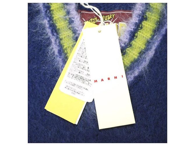 Mohair-Pullover FUZZY WUZZY von Marni Blau - Ansicht 4