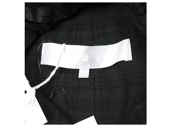 Autre Marque Chaqueta Check×Nylon Taffeta de tao COMME des GARCONS Gris Gris antracita - vista 8