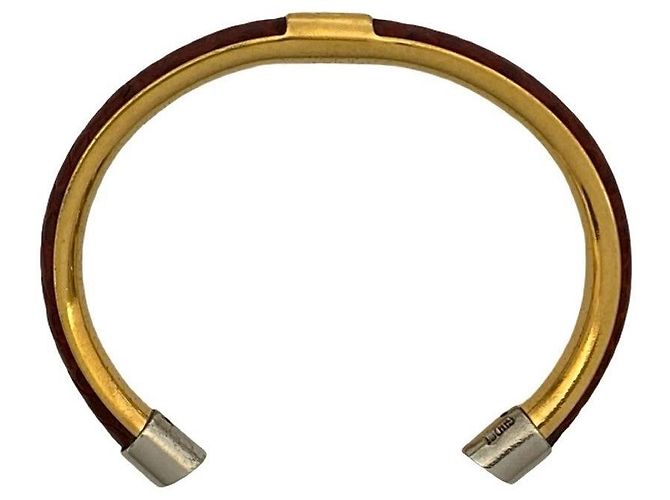 Bracciale in pelle Gucci Rosso - vista 8