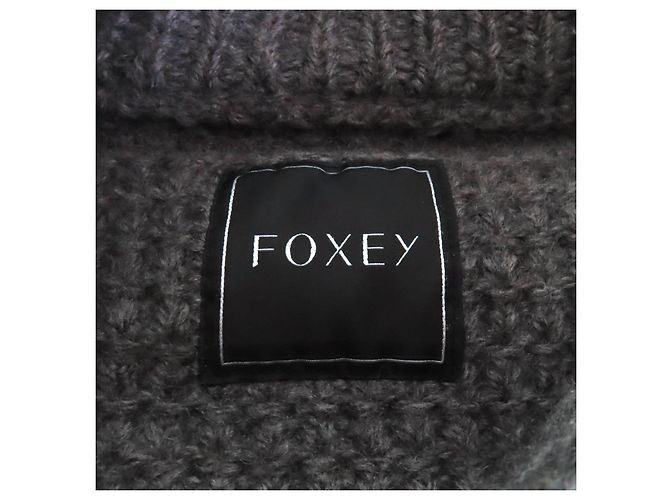 Autre Marque Abrigo de lana con capucha de piel de zorro FOXEY Castaño - vista 8