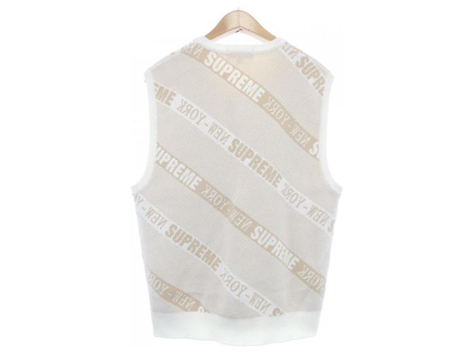 Chaleco de lana STRIPE SUPREME Beige - vista 2