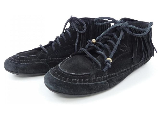 Leder Schuhe von Louis Vuitton Schwarz - Ansicht 3