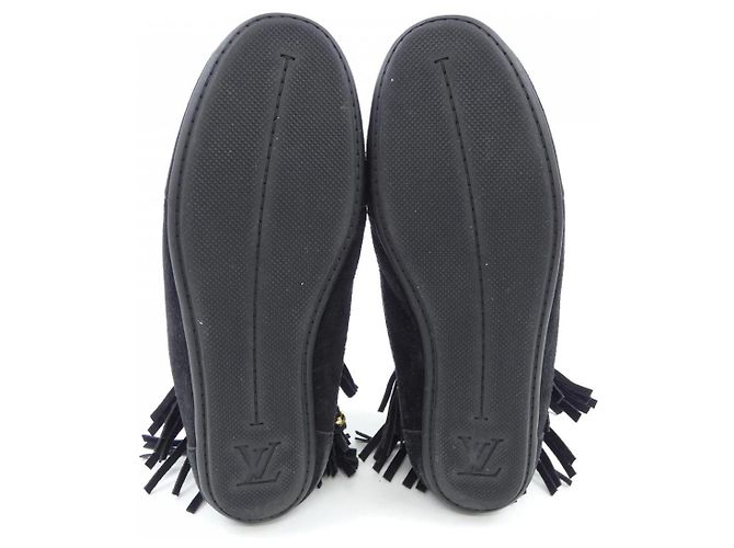 Leder Schuhe von Louis Vuitton Schwarz - Ansicht 4