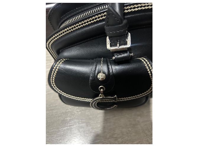 BORSO A MANO MEDIO DETECTIVE CHRISTIAN DIOR IN PELLE NERA Borsa a mano nera Nero - vista 12