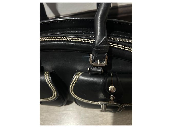 BORSO A MANO MEDIO DETECTIVE CHRISTIAN DIOR IN PELLE NERA Borsa a mano nera Nero - vista 15