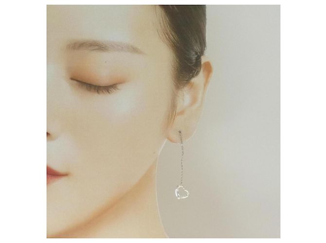 Elsa Peretti Tiffany & Co Orecchini a goccia Open Heart di Tiffany - vista 4