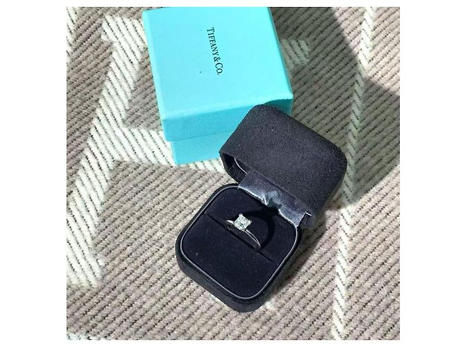 Tiffany & Co. Diamant-Verlobungsring 1,08 ct i vvs2 Silber - Ansicht 4