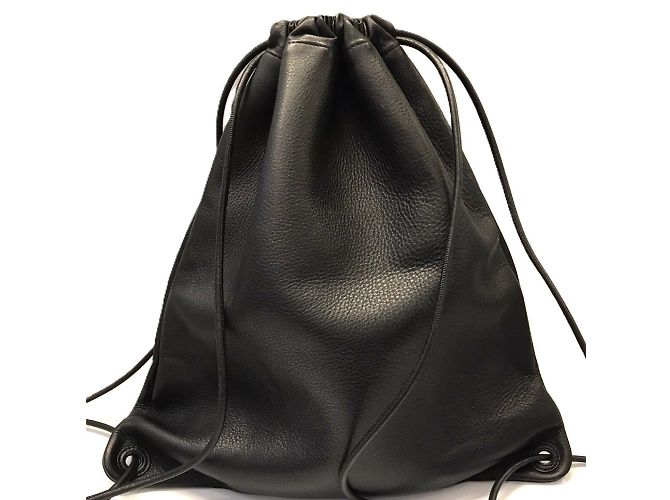 Balenciaga Everyday Drawstring Leather Backpack - view 2