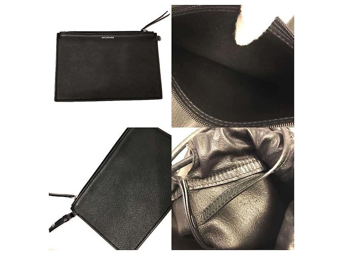 Balenciaga Everyday Drawstring Leather Backpack - view 5