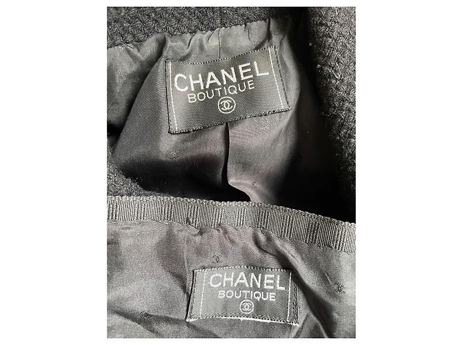 Chanel Tweed Skirt Suit Black - view 10