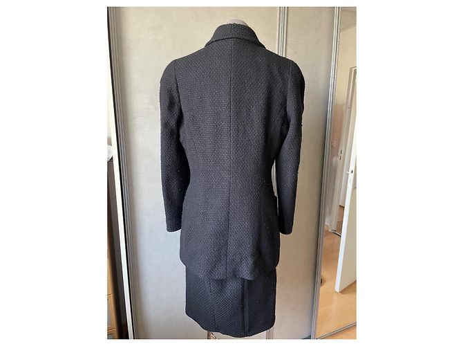 Chanel Tweed Skirt Suit Black - view 7
