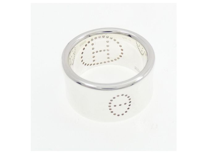 Ring Bague Ruban Éclipse Hermès Argenté - vue 3