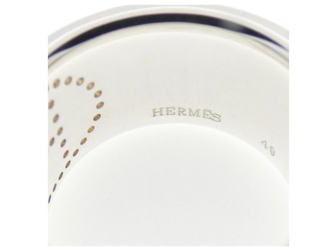 Ring Bague Ruban Éclipse Hermès Argenté - vue 4