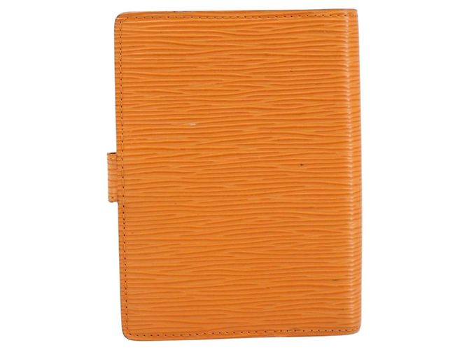 Cubierta de agenda Louis Vuitton en cuero Epi PM Naranja - vista 2