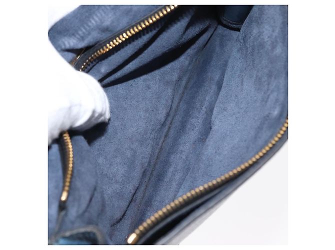 Borsa a Spalla in Pelle Miu Miu Blu - vista 5