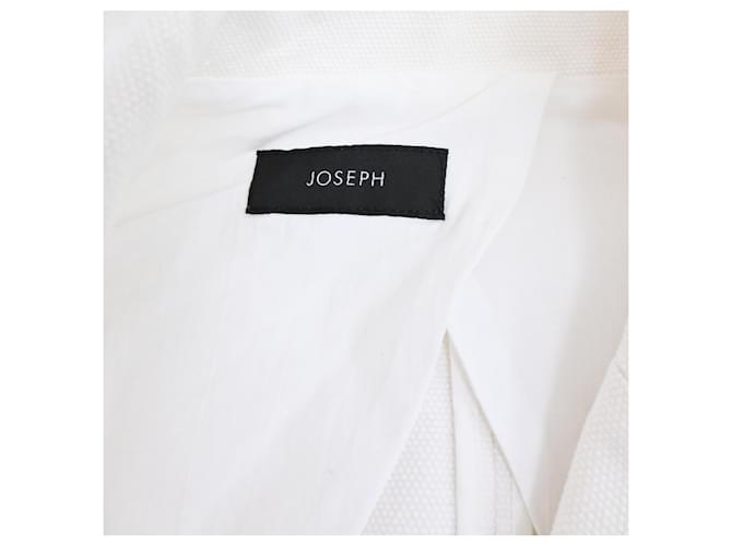 Blazer Doble de Joseph en Algodón Blanco Crudo - vista 4
