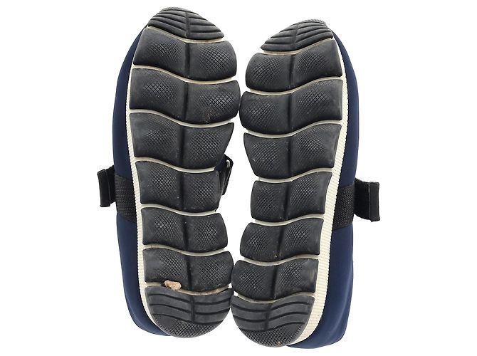Sneakers Slip On Prada in Nylon Blu Navy - vista 6