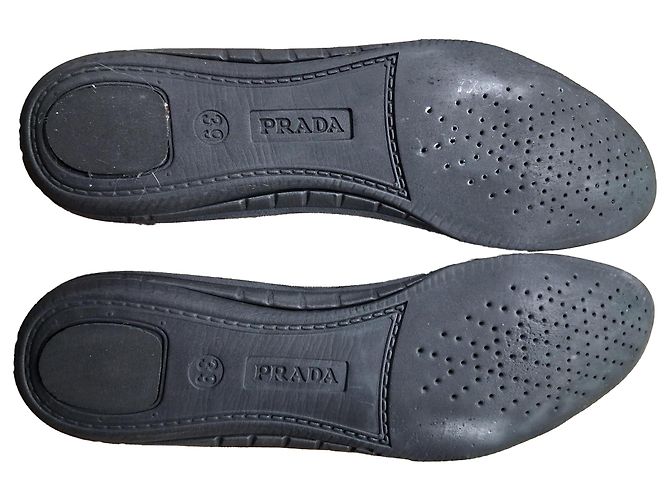 Sneakers Slip On Prada in Nylon Blu Navy - vista 8