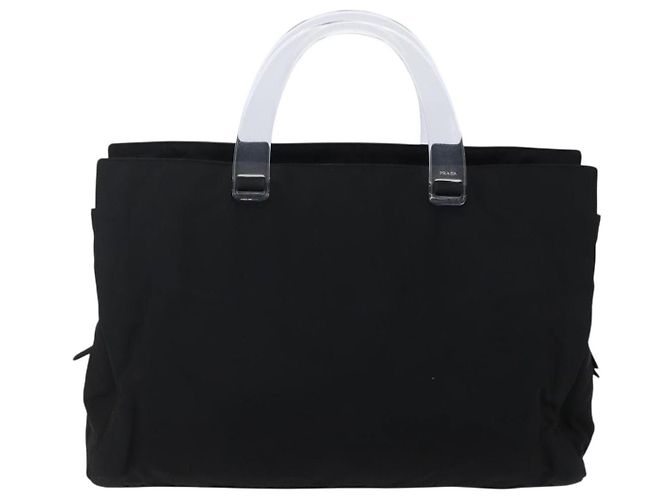 Prada Vintage Tote Tessuto Nero - vista 2