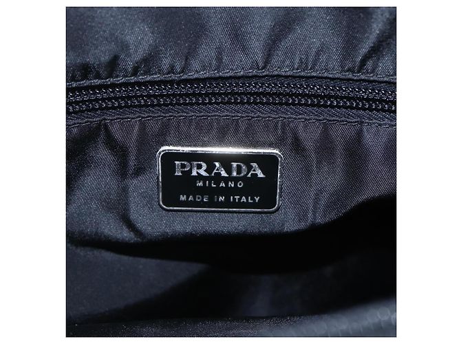 Prada Vintage Tote Tessuto Nero - vista 6