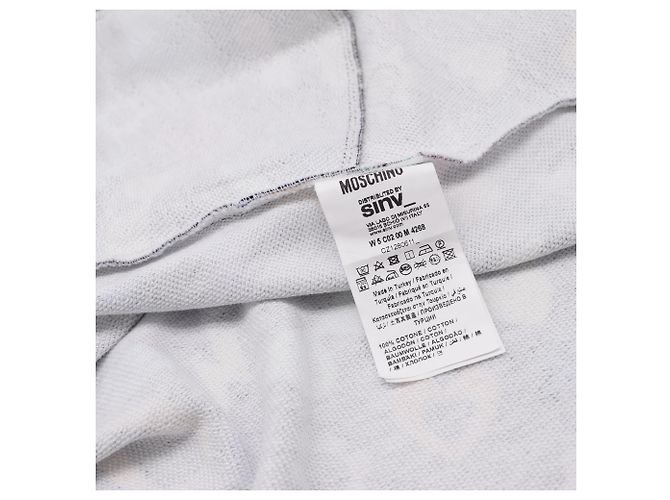 Abito Mini Svasato Stampato Love Moschino in Cotone Multicolore - vista 6