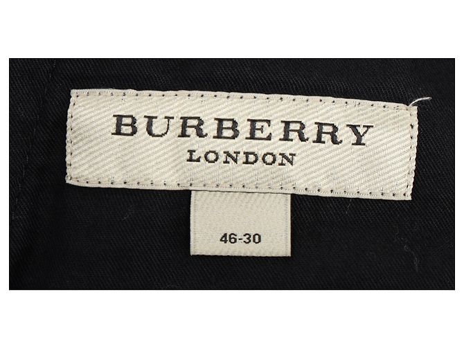 Pantaloni dritti Burberry in lana blu navy - vista 3