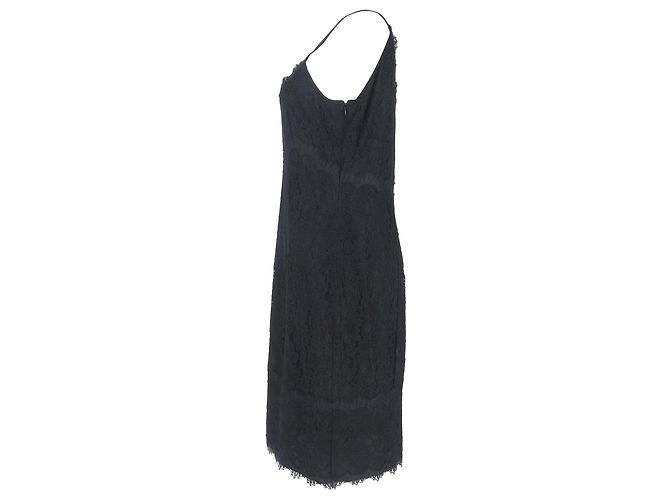Abito Mini Slip Olivia di Diane Von Furstenberg in Triacetato Nero - vista 2