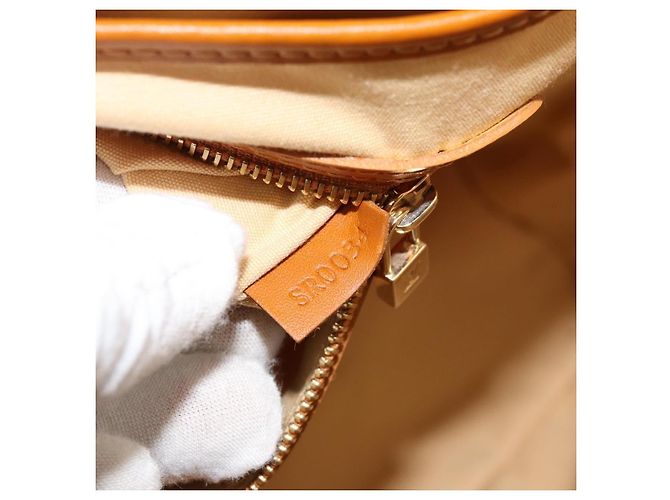 Borsa Louis Vuitton Lucille Mini Lin GM Beige - vista 7