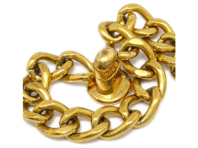 Chanel Vintage CC Turnlock Chain Metal Golden - view 3