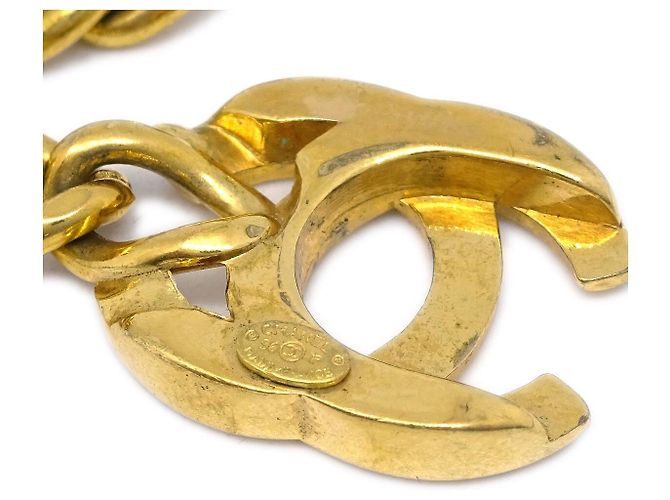 Chanel Vintage CC Turnlock Chain Metal Golden - view 4