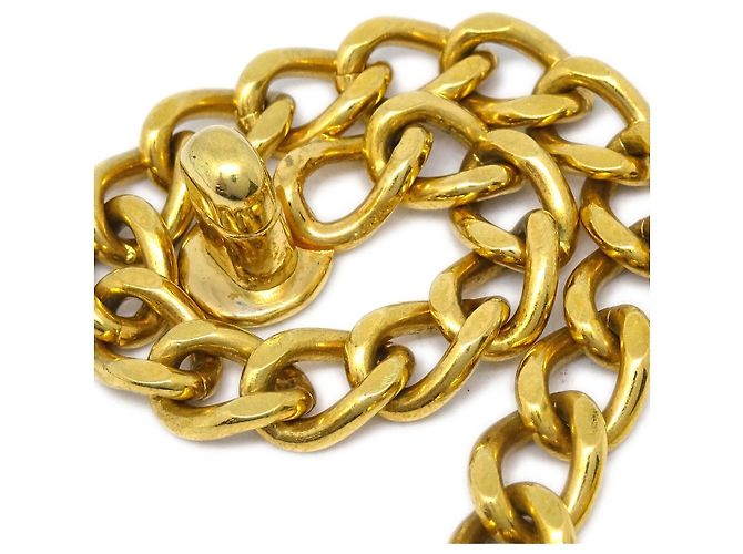 Chanel Vintage CC Turnlock Chain Metal Golden - view 2