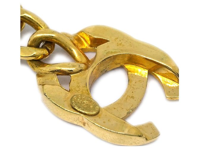 Chanel Vintage CC Turnlock Chain Metal Golden - view 4