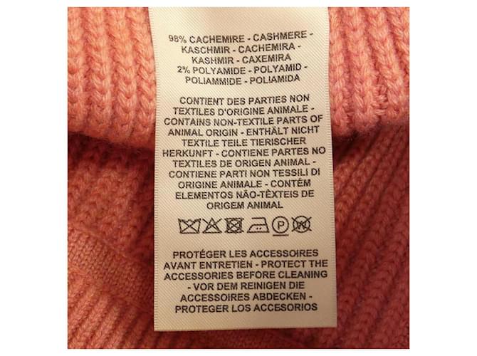Falda de cachemira Hermès Rosa - vista 3
