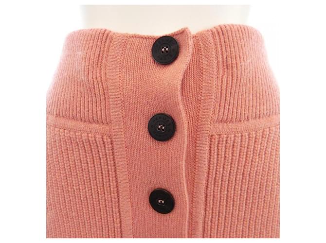 Falda de cachemira Hermès Rosa - vista 5