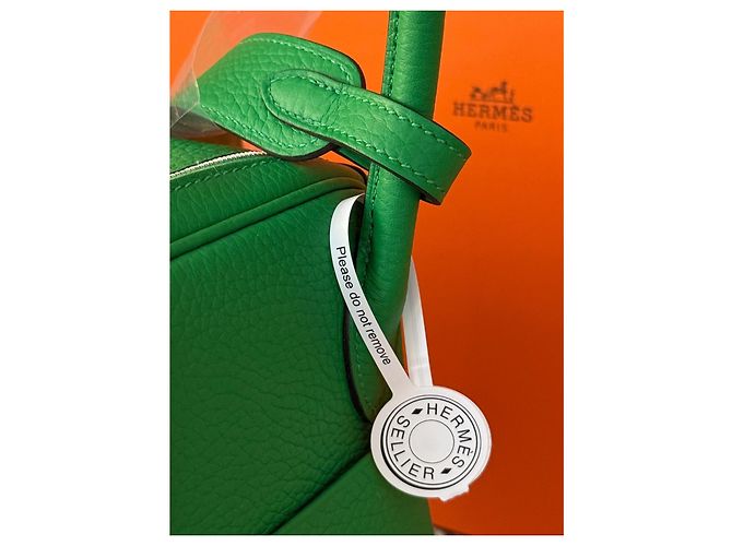 Hermès Lindy 26 in verde Bambù (con timbro W) Verde scuro - vista 15