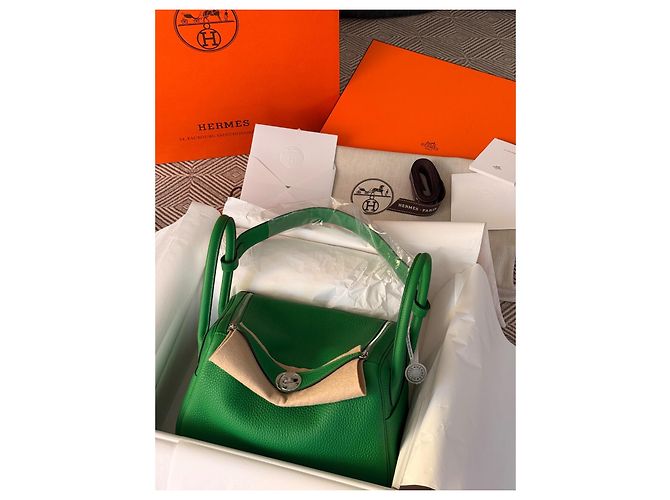 Hermès Lindy 26 in verde Bambù (con timbro W) Verde scuro - vista 16