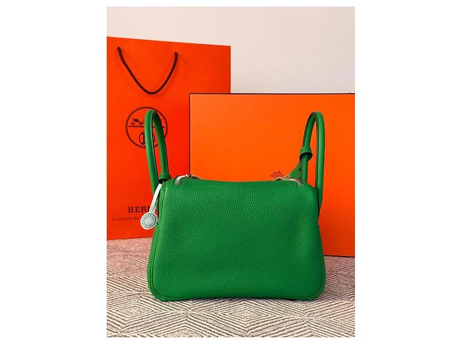 Hermès Lindy 26 in verde Bambù (con timbro W) Verde scuro - vista 2