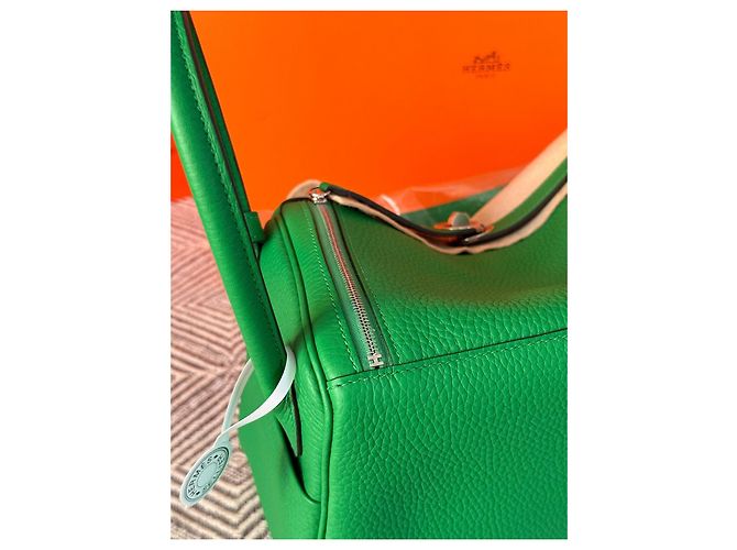 Hermès Lindy 26 in verde Bambù (con timbro W) Verde scuro - vista 4
