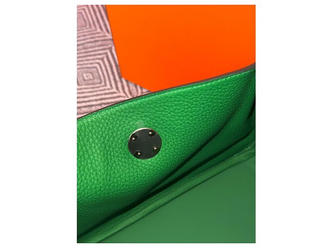 Hermès Lindy 26 in verde Bambù (con timbro W) Verde scuro - vista 8
