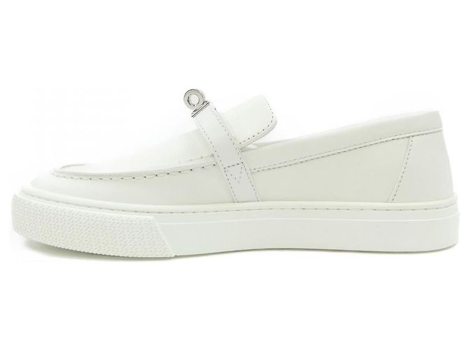 Hermès Hermes Leather Shoes White - view 2