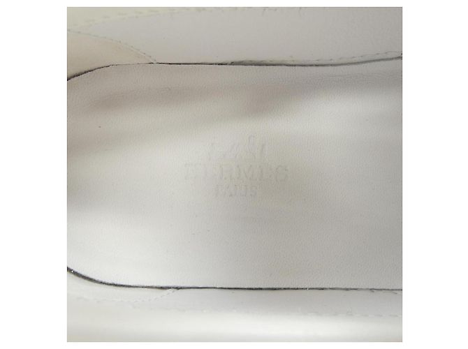 Hermès Hermes Leather Shoes White - view 6