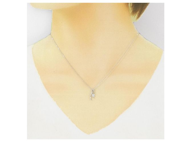Autre Marque Collana in diamante in oro bianco Au750 Argento - vista 6