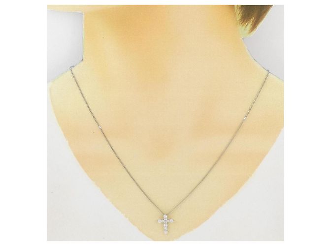 Autre Marque Collana di diamanti PT900 PT850 Argento - vista 6