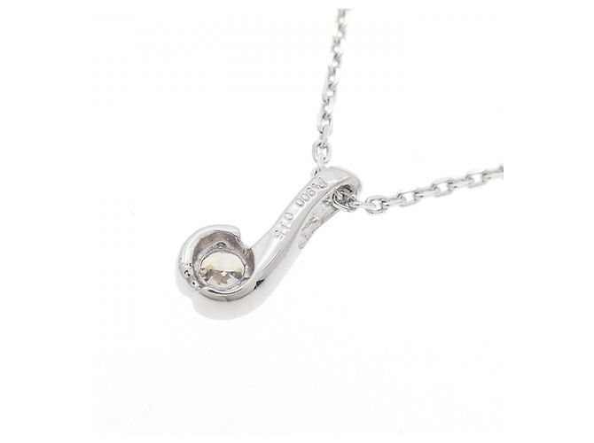 Autre Marque Collana di diamanti Pt900 K18WG Argento - vista 4