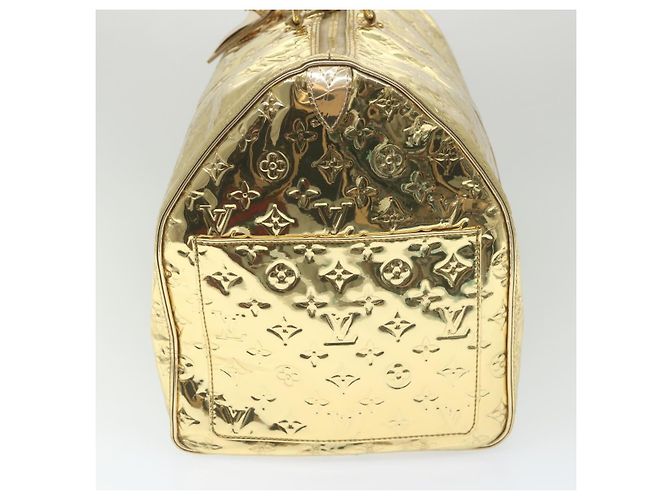 Borsa Keepall Louis Vuitton Monogram Miroir PVC 55 D'oro - vista 3