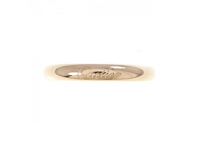 Anello C di Cartier in oro rosa 18K - vista 2