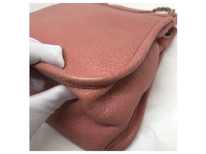 Borsa a spalla Chanel 2.55 in pelle di vitello rosa - vista 4