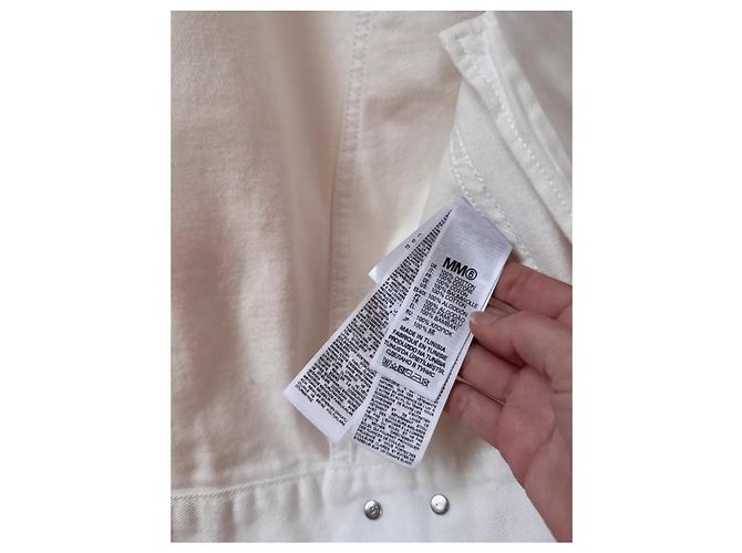 Chaqueta de denim de edición limitada MM6 Negro Blanco - vista 11